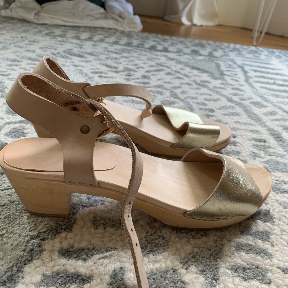 Bryr Rachel Sandal, Mid Heel, Two-Tone, 38 Narrow